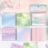 Dieying Fantasy Note Paper 00 Sheets Korean Gradient Smudge Style Handbook Message Memo Sticky Notes
