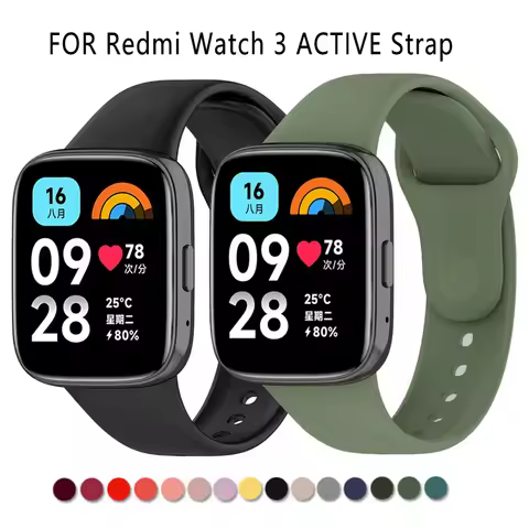 Silicone Band For Redmi Watch 3 Active Accessories Replacement Wristband Sport Bracelet Correa RedMi