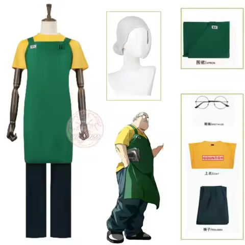 Anime Sakamoto Days Cosplay Sakamoto Taro Cosplay Costume Apron Sakamoto Taro Wig Suit Halloween Par