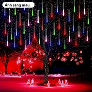 1PC 30CM Năng Lượng Mặt Trời Sao Băng Đèn Tắm Ngoài Trời Icicle Mưa Thả Đèn Sân Vườn Cây Giáng Sinh 