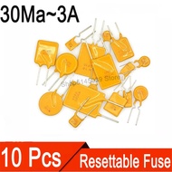 10Pcs 250V restore fuse PPTC 3A 2.5A 2A 1.5A 1.2A 1A 0.8A 0.6A 0.5A 0.4A 0.3A 0.2A 0.18A 0.16A 0.12A