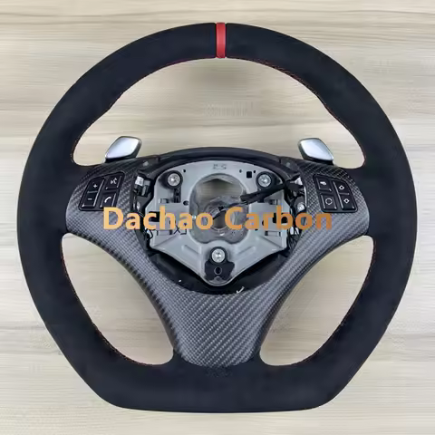 High Quality Leather Steering Wheel For BMW E81 120i E90 E92 E93 320i 325i 330i 335i 330XD 2006-2012