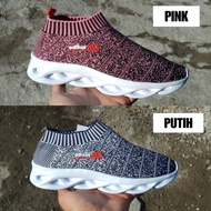 Sepatu Sneakers Wanita Adidas NMD Flyknit Slip On Tanpa Tali