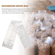100Pcs Mushroom Growing Bag Spawn Bags Thick 6 Bags 5.9inchx13.8inch 0.2 Micrometre Filter Breathabl