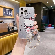 Xiaomi mi 11 Lite 13t Pro POCO X6 F3 Redmi Note 13 Hello Kitty pochacco chuỗi đeo tay vỏ điện thoại
