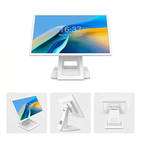 Android 14 Cash Register 8-core CPU, 15.6 Inch 4G+64G Touch POS with 1920*1080P Screen Restaurant PO