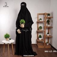French Khimar Jumbo Overhead Cuff Model Zipper Sleeve Japanese Labasa Original | French Hijab | Musl