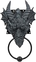 Ebros Gift Gothic Ancient Horned Dragon Wyvern Monarch Guardian Head Door Knocker Myths and Legends 