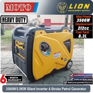 MOTO 3500W/3.5KW 4-stroke PORTABLE & SILENT INVERTER Petrol Generator MT3900IE - Battery Start & Vol