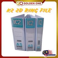 EMI-FILE A5 2D RING FILE 25MM/40MM/50MM /WHITE FILE/PVC COVER FILE