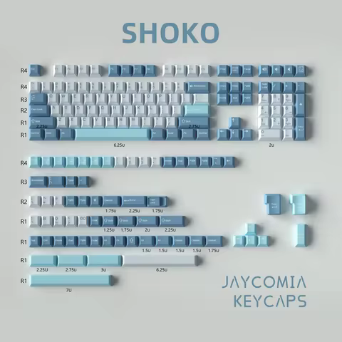 GMK SHOKO Keycaps 173 keys/set Double Shot Cherry Profile PBT Keycaps Custom DIY for Mechanical Keyb