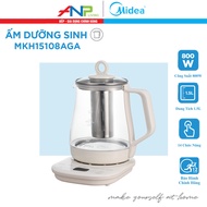 Ấm Siêu Tốc Thủy Tinh Midea MKH15108AGA (Ấm Dưỡng Sinh Pha Trà Dung Tích 15L Công Suất 600W)