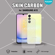 Samsung A15 Samsung A25 5G Samsung M51 Garskin Anti-Scratch Back Transparent Carbon Skin Samsung A15