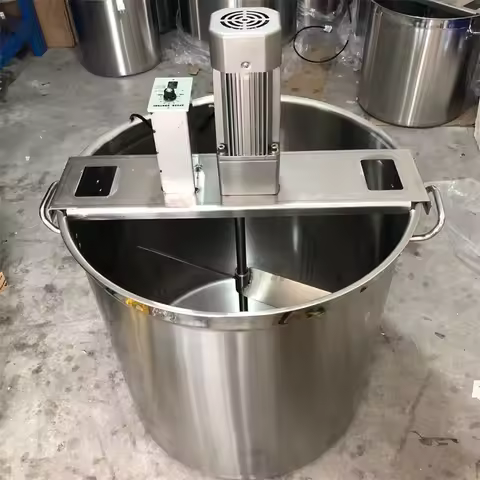 40cm Electric Stainless Steel Bucket Automatic Stir-Fry Mixer Sauce Pot Sauce Cooking Machine
