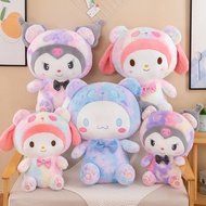 Sanrio Kawaii Kuromi Hello Kitty My Melody Cinnamoroll หมอนตุ๊กตาของเล่นอะนิเมะตุ๊กตาเด็กการ์ตูนคอลเ
