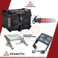 F2 Moto LC V2-V7 RACK LIPAT + F2-Moto TOP BOX SET