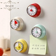 BRUCE1 Mechanical Timer, 60-Minute Self-discipline Visual Timer, Small with Loud Alarm Magnetic Stop