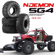 4pcs 115mm RS 1.9 Inch Rock Crawler Rubber Tyre for 1/10 Trax Trx4 Axial Scx10 Wraith Scx10 Yikong R