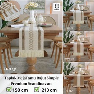 Nordic Scandinavian Vintage Knitted Table runner 150 210 Cm