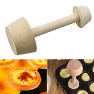 Portable Wooden Tart Tamper Set Double Side Egg Tart Mold DIY Cake Pastry Tools