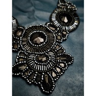 Beaded Embroidery Statement Necklace