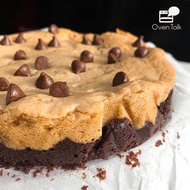 Brookie Chocolate chip 1 pound บรู้กกี้ออริจินัล ท้อปด้วย Chocolate chip ขนาด 1 ปอนด์ - Oven Talk Ba