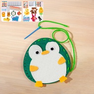 Kids Sewing Kit Fun and Educational Beginner Sewing Kit Creative Felt Sewing Kit Portable DIY Felt S
