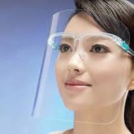 FACE SHIELD WITH GLASSES FRAME ULTRA CLEAR PROTECTIVE FULL FACE - ANTI FOG
