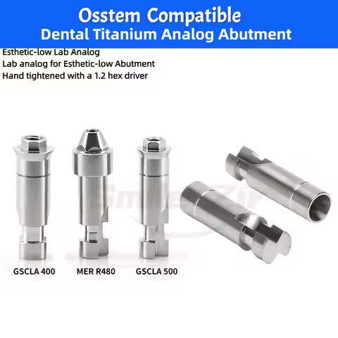 Dental Digital OSSTEM Hiossen Multi Unit Implant 3D Analog Abutment Titanium Osstem Hybrid Analog Os