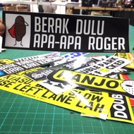 Berak Dulu Apa-Apa Roger F138