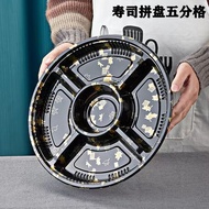 Sushi Takeaway Box Sushi Box Sushi Takeaway Box Disposable Multi-Grid Sushi Disc Packing Box Round P