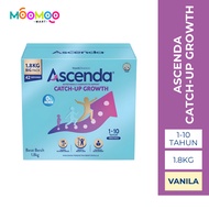 Ascenda / Catch-Up Growth / Susu Tepung Formula / 1-10 Tahun / Vanila / 1.8KG / Exp: 22/09/2027