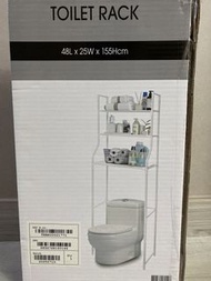 全新白色廁所馬桶置物架