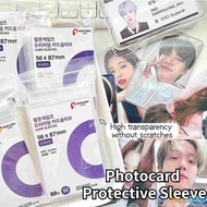 [ready Stock]set Of 50 Popcorn Sleeve Card Holder Kpop Photocard W Binder Sleeves Protector Nct Bts Enhypen Toploader Collect Items HAPPYLIFE1 HAPPYLIFE1 HAPPYLIFE1 HAPPYLIFE1 HAPPYLIFE1
