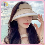 DIACHASG Bucket Hat Summer UV Protection Panama Hat Wide Brim Sunshade Hat