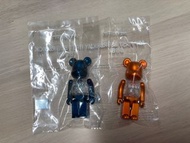 Medicomtoy bearbrick 100% My First B@BY 千秋 藍色 橘色 兩款合售 1/6限定