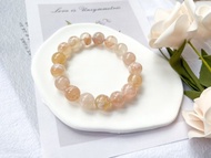 【一物一圖】12mm天然櫻花瑪瑙手鍊