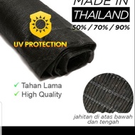 Jaring Hitam 1M x 30m 50% LEBAR Orchid Net KEBUN netting bumbung uv pokok DOUBLE ELEPHANT THAILAND