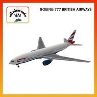 Boeing 777 British Airways Assembly Paper Model