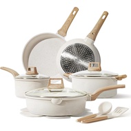 CAROTE 14 Pcs Pots and Pans Set Nonstick,Cookware Set Kitchen Cooking Set with Utensil and Pan Prote