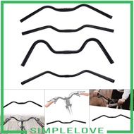 [Simple] Bike Handlebar Comfortable Bent Bar Handle Bar Aluminum Alloy Flat Bar for City Bikes Road 