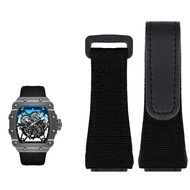 Nylon watchband for Richard mille RM011 RM3502 RM056 canvas watch bracelet wristwatches band mens wa