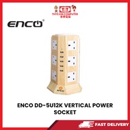 ENCO DD-5U12K VERTICAL POWER SOCKET BUILT IN 5 USB 1YR WARANTY