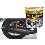 (Heat Resistant FLAT BLACK ) 1L (300°C) BBQ grill paint flat BLACK PAINT HEAVY DUTY BRAND PROTECTIVE