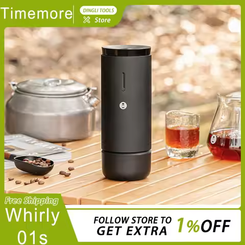 Original TIMEMORE Whirly 01s Electric Coffee Grinder Portable 42mm Hand Brewed Coffee Bean Automatic