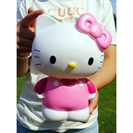 22cm Tinggi Simpanan Comel Besar KT Kucing Piggy Bank Hadiah Anti-jatuh untuk Gadis Anime Hiasan Mod