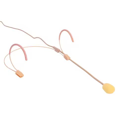 3.5 Mm Plug Condenser Microphone Noise-Cancelling Headset Mini Mic for Wireless Bodypack Transmitter