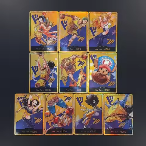 One Piece OPCG English Golden Holographic 3D Textured DON card Straw Hat Crew x Lakers DON card Anim