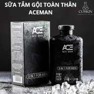 Sữa tắm gội toàn thân 3 in 1 ACEMAN 320 ML hương nước hoa cho nam giới | COSKIN