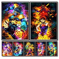 Classic Anime Poster JoJo's Bizarre Adventure JOJO Poster Illustration Decoration Wall Art Room Deco